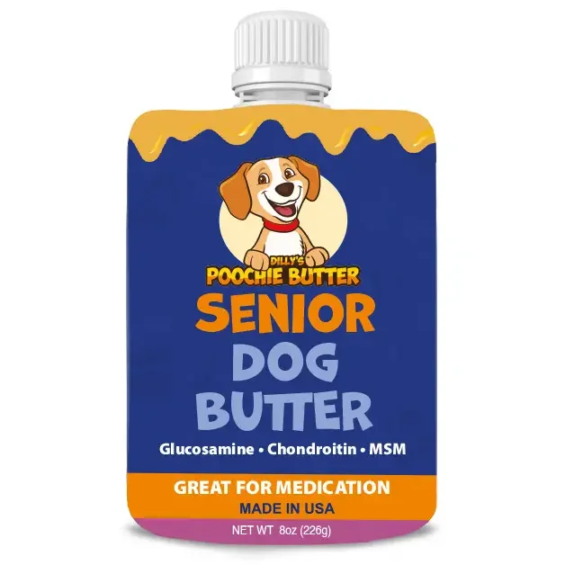 Senior Dog Peanut Butter Squeeze Pack 8oz