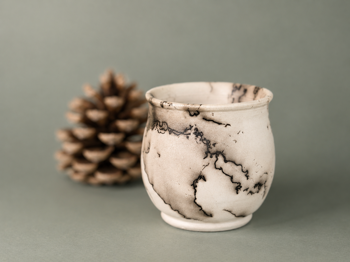 Horsehair Raku Vessel 005