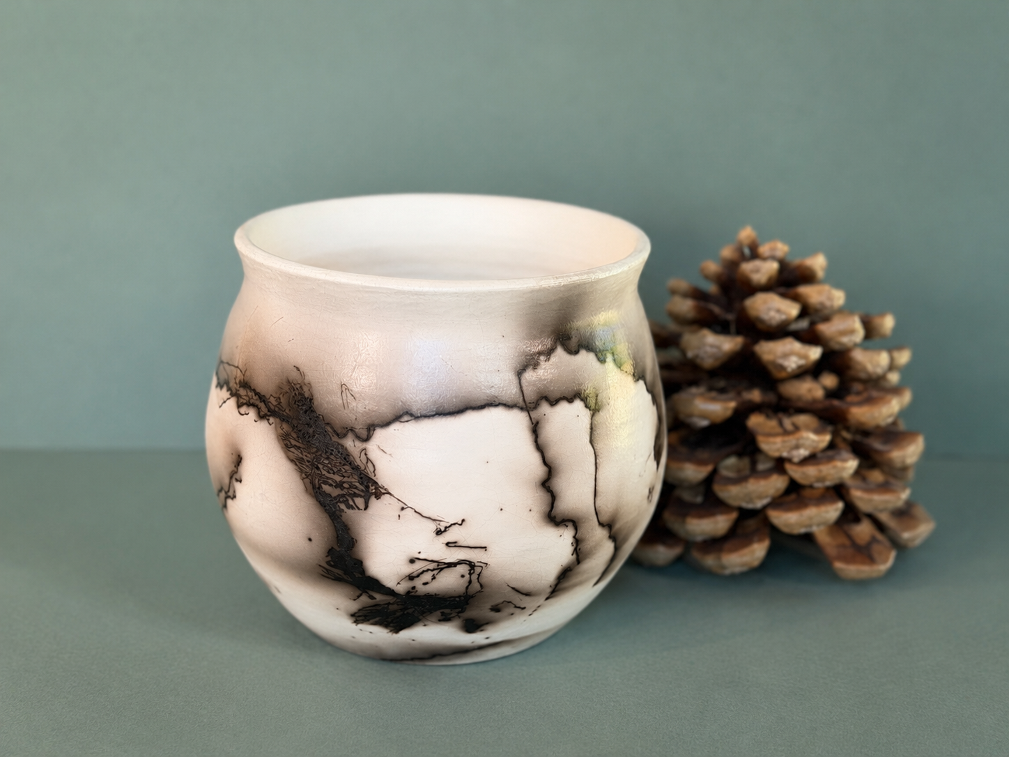 Horsehair Raku Vessel 006