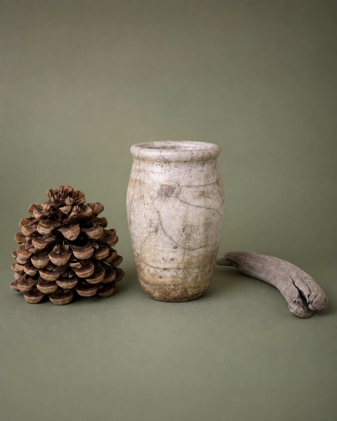 Raku White Vessel
