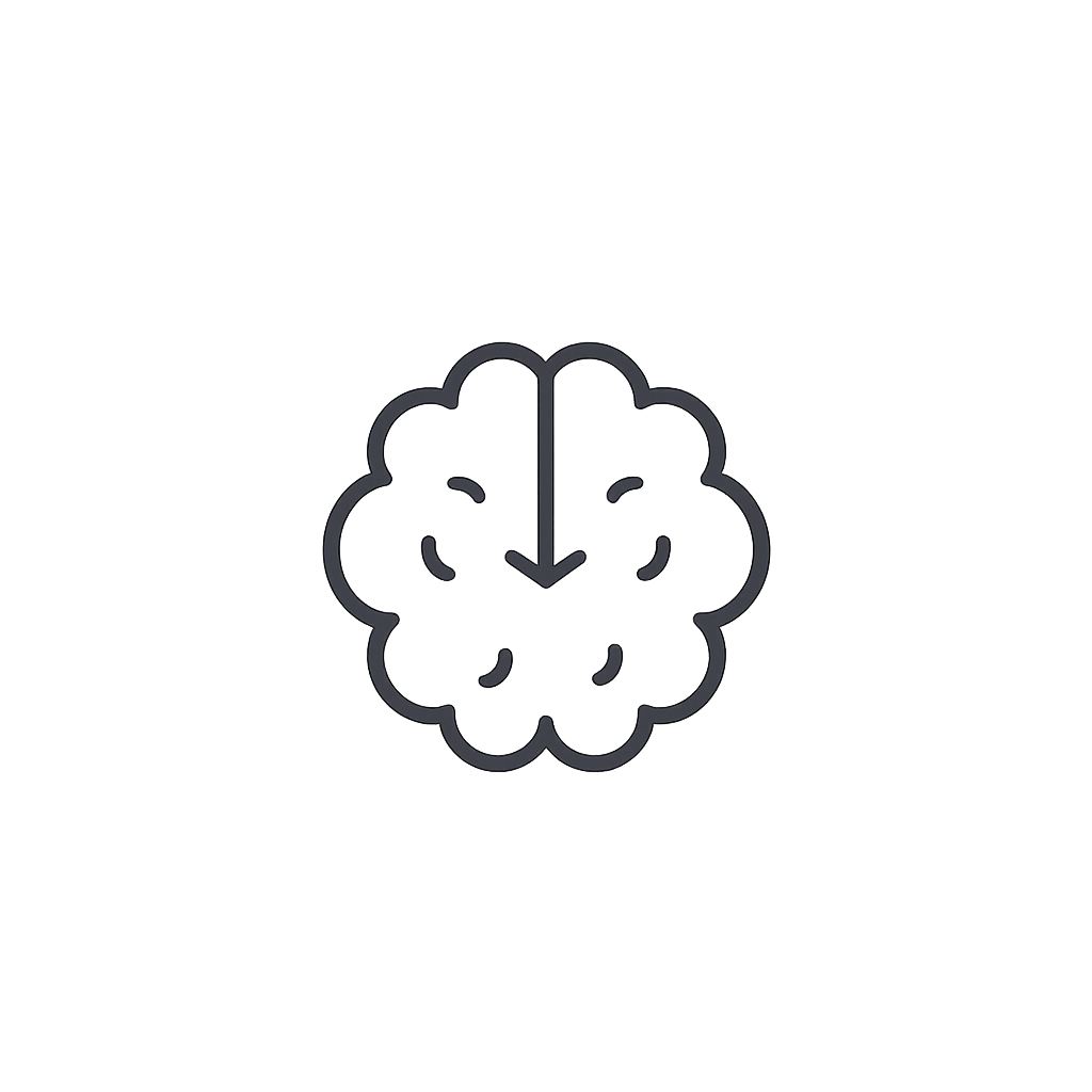 A minimalist clock design with a cloud-like shape in the background. The clock has a simple face with two eyes and a smiling mouth, with the hour and minute hands pointing downward.