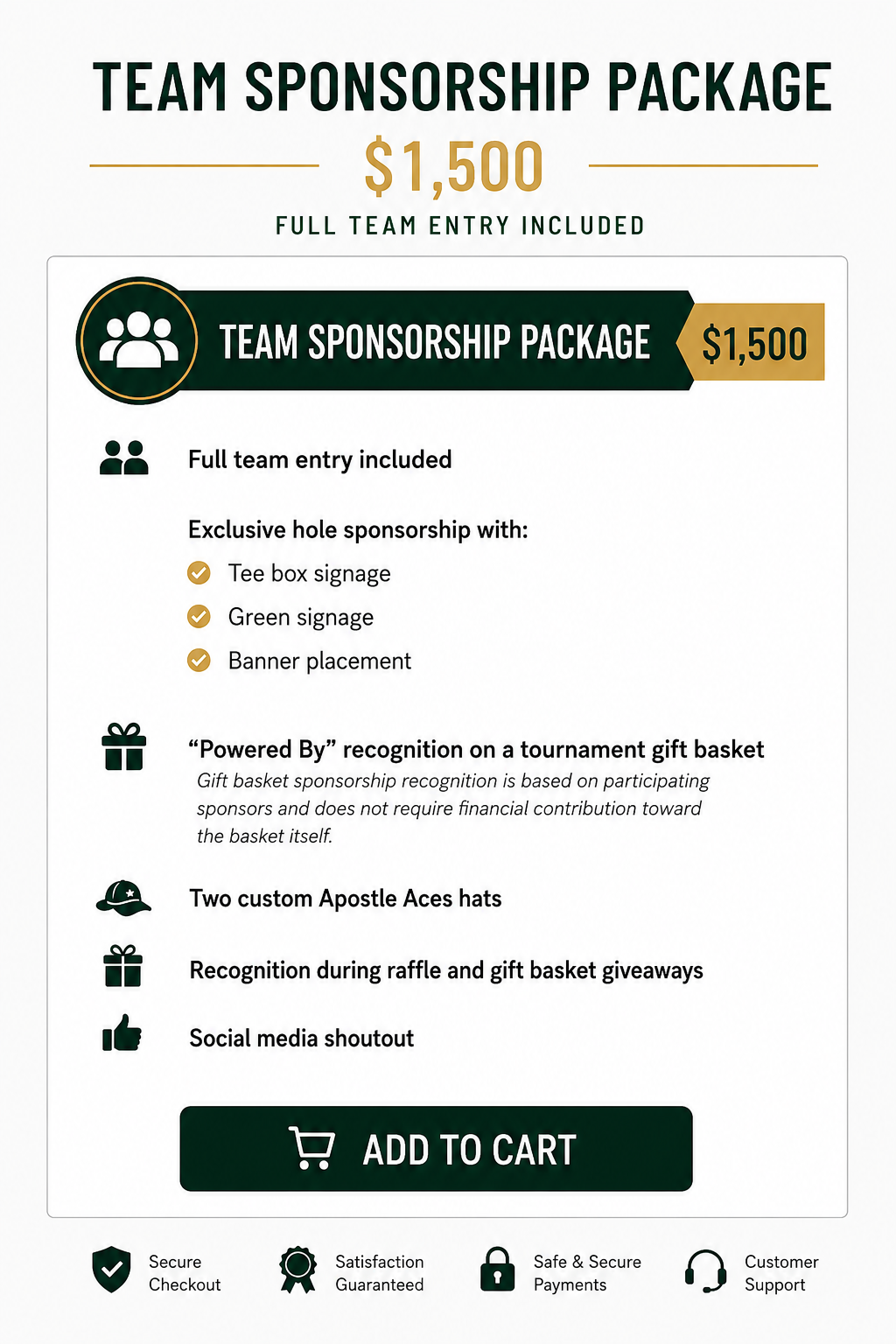 Team Sponsorship Package