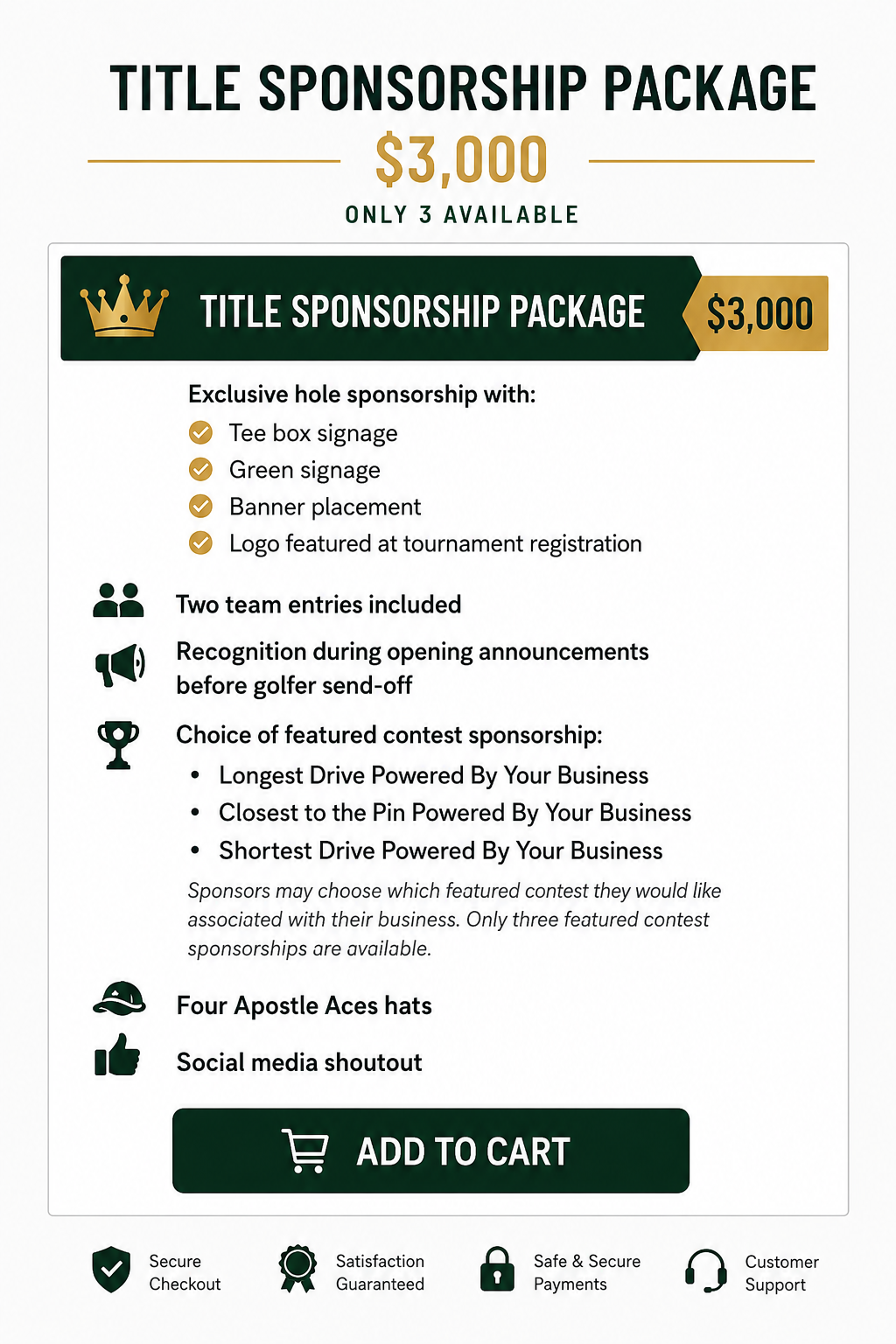 Title Sponsorship Package