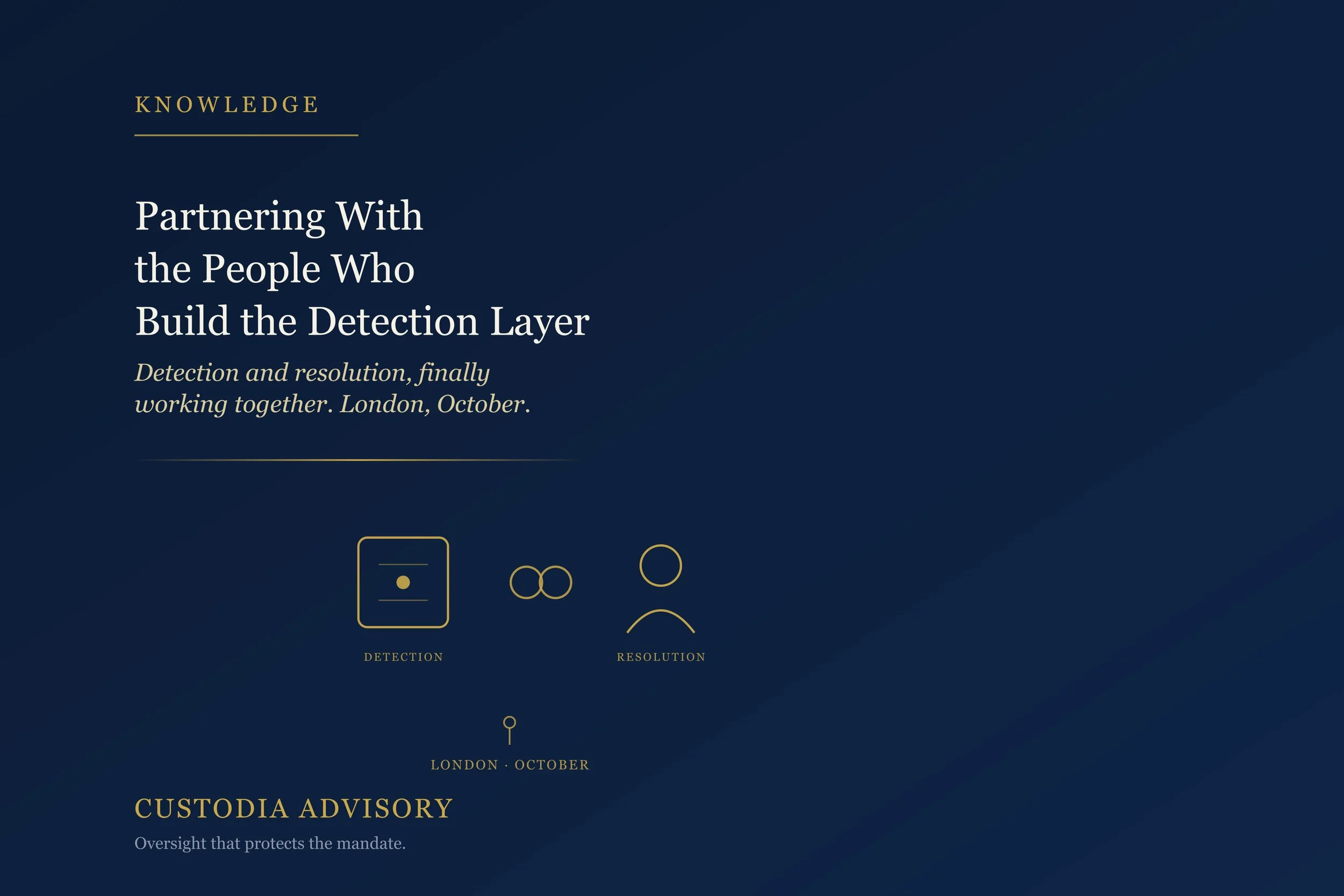 Why We’re Partners With the People Who Build the Detection Layer 