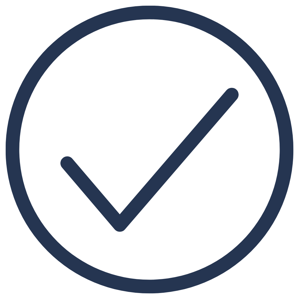 A clock with a checkmark inside it, representing time management or deadline achievement.