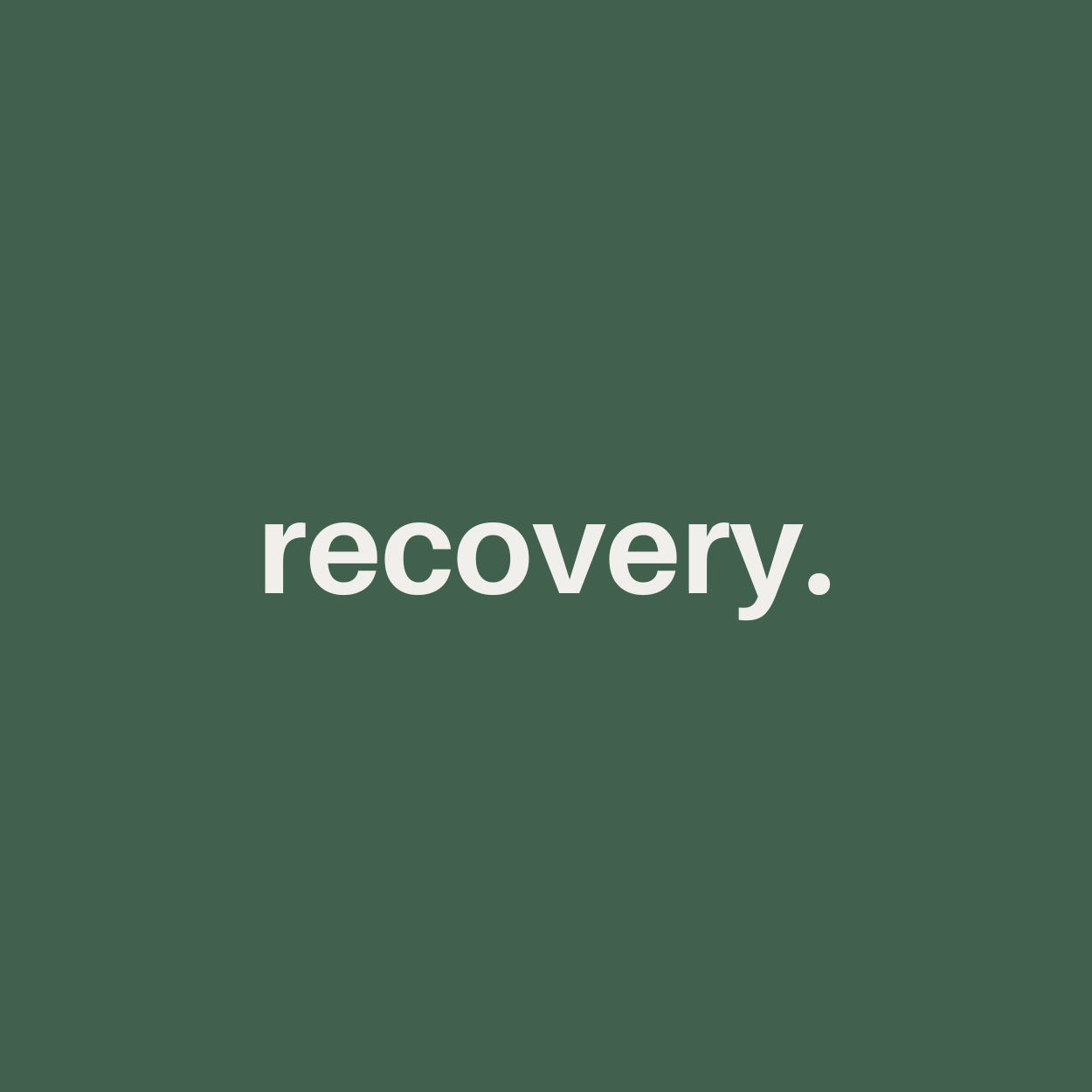 Recovery Massage
