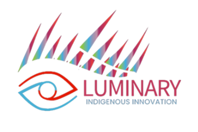 Luminary Digital Innovation logo featuring an eye with multiple colorful flames above and the text 'LUMINARY DIGITAL INNOVATION' in pink and blue.