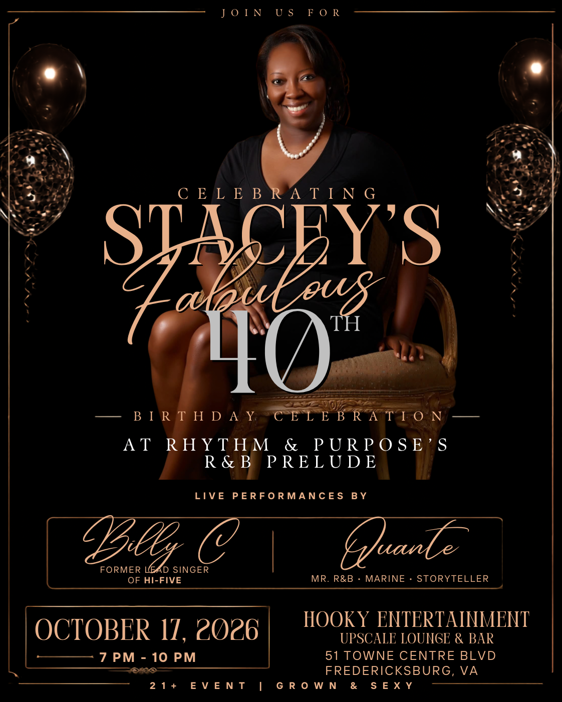 Stacey Carroll's Birthday Celebration- The R&B Prelude- Saturday