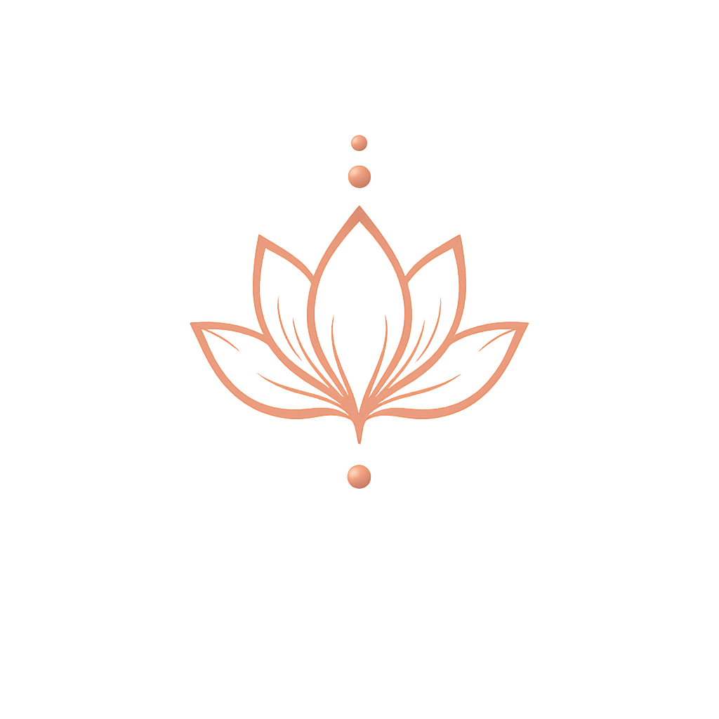 Glow-in-the-dark neon sign of a lotus flower on a grey wall.