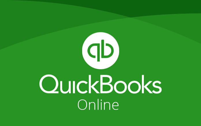 QuickBooks Online logo on a green background.