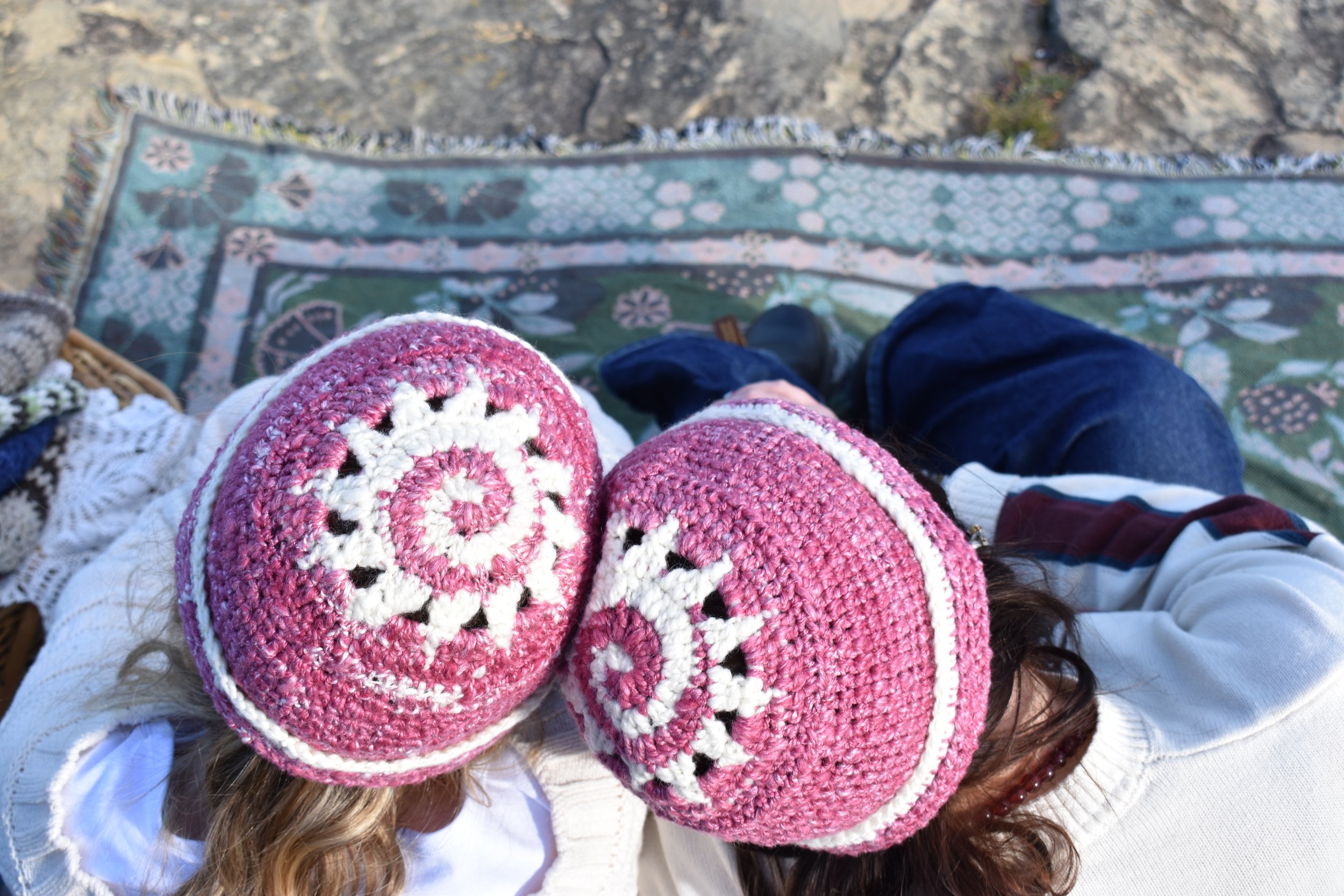 Pink Spiral Beanie