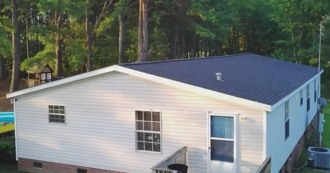 Completed new roof installation