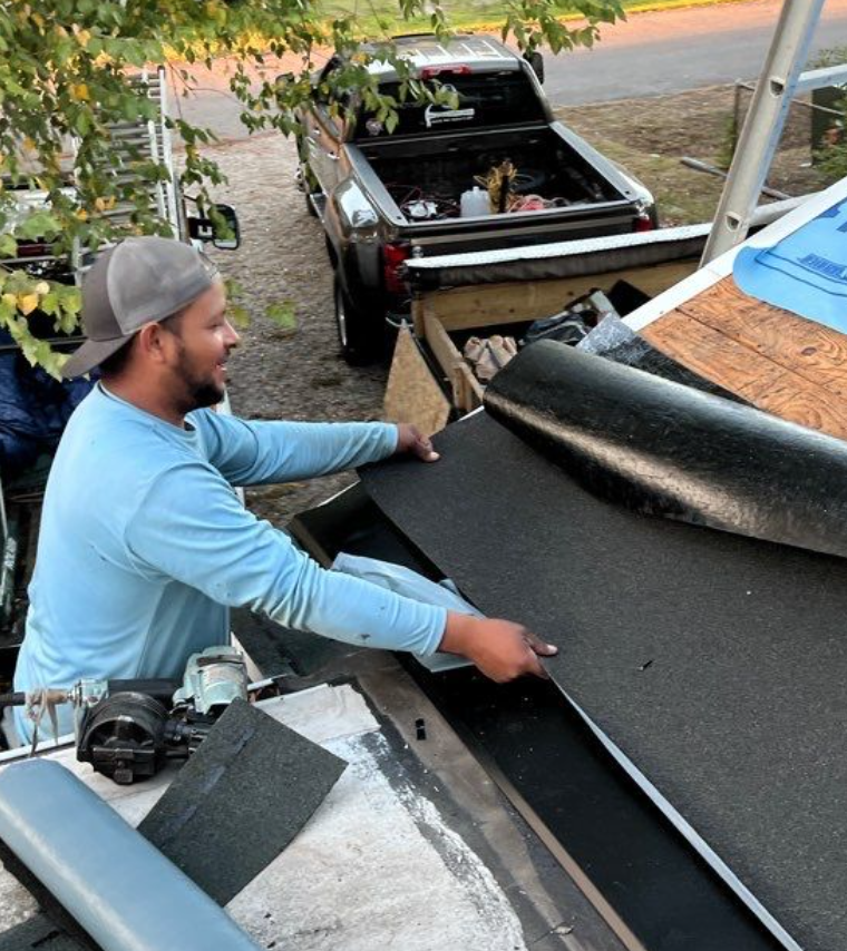Roof Repair in Progress