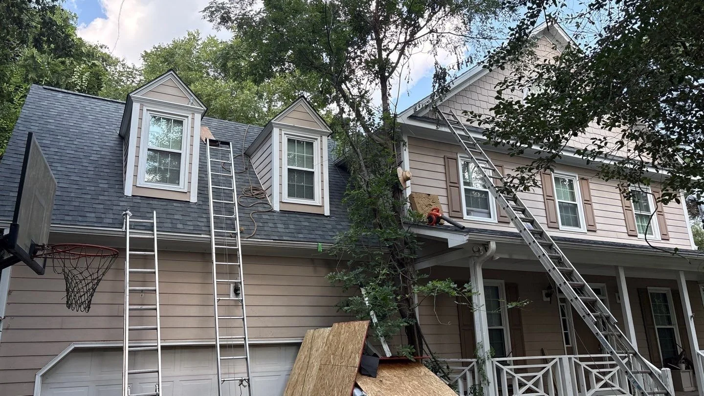 Roof Installation in progress by Kyle McLean Roofing and Repair in Fuquay Varina, NC 