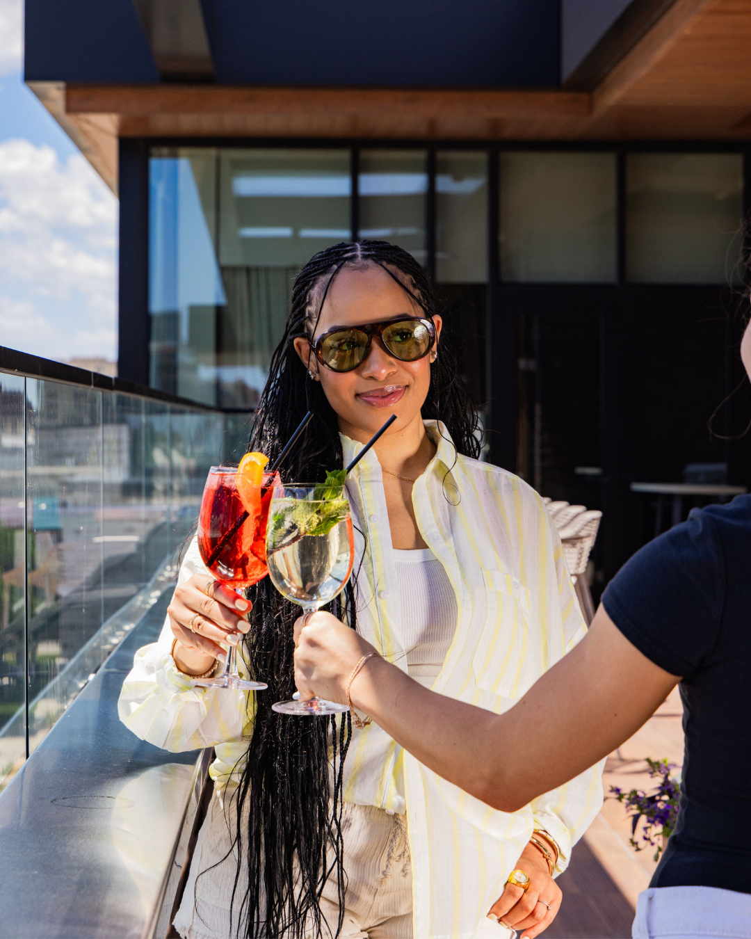 Grab your girls and come enjoy Happy Hour on the rooftop, every Sunday—Friday from 4-6 PM.