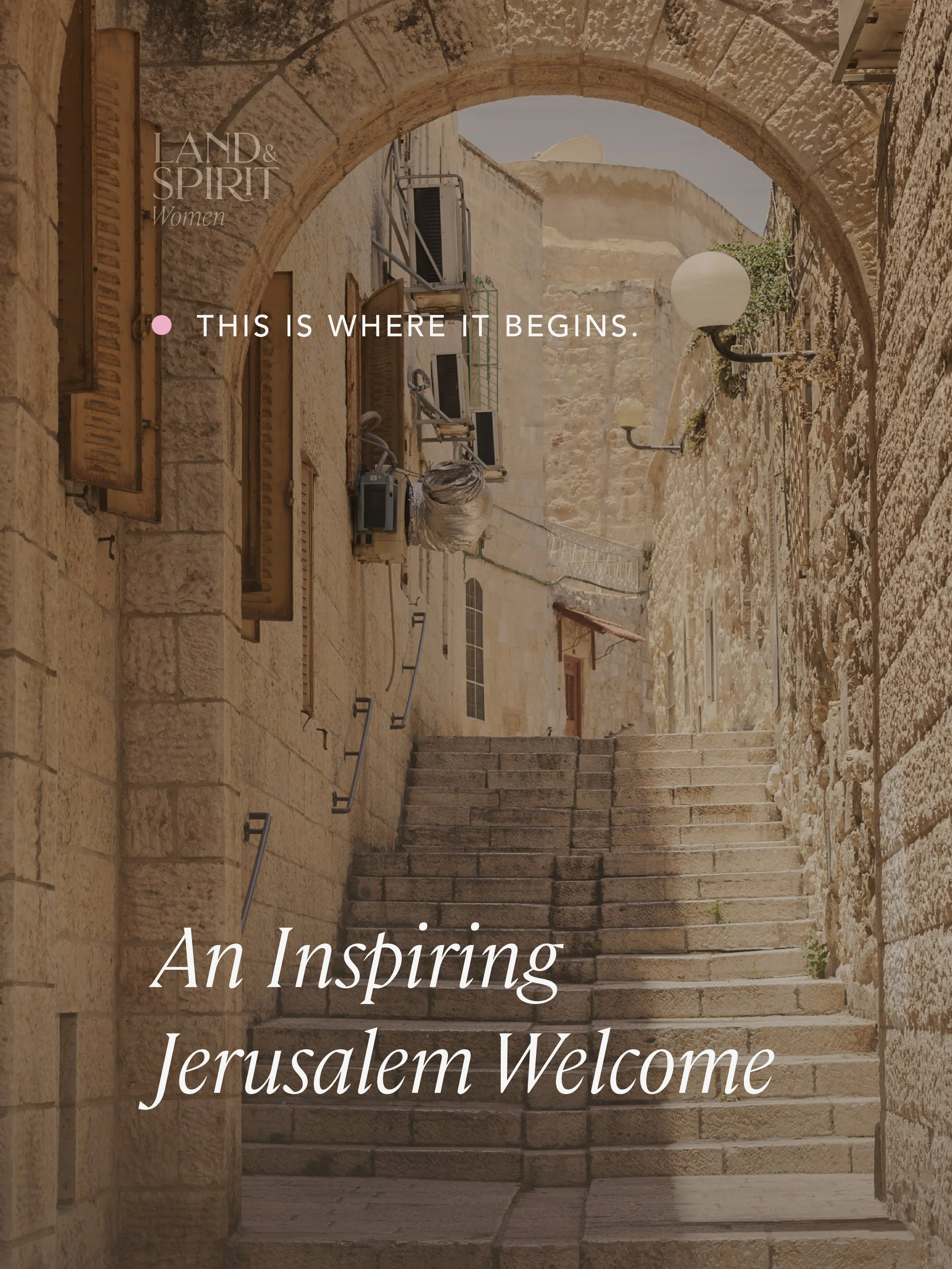 🇮🇱 LAND &amp; SPIRIT
Women&rsquo;s Israel Trip

Step Into Israel&rsquo;s Story of
Courage &bull; Beauty &bull; History &bull; Soul &bull; Renewal

More than a trip.
A journey to connect with Israel, our people, and your soul.

✨ ONLY A FEW SPOTS LE