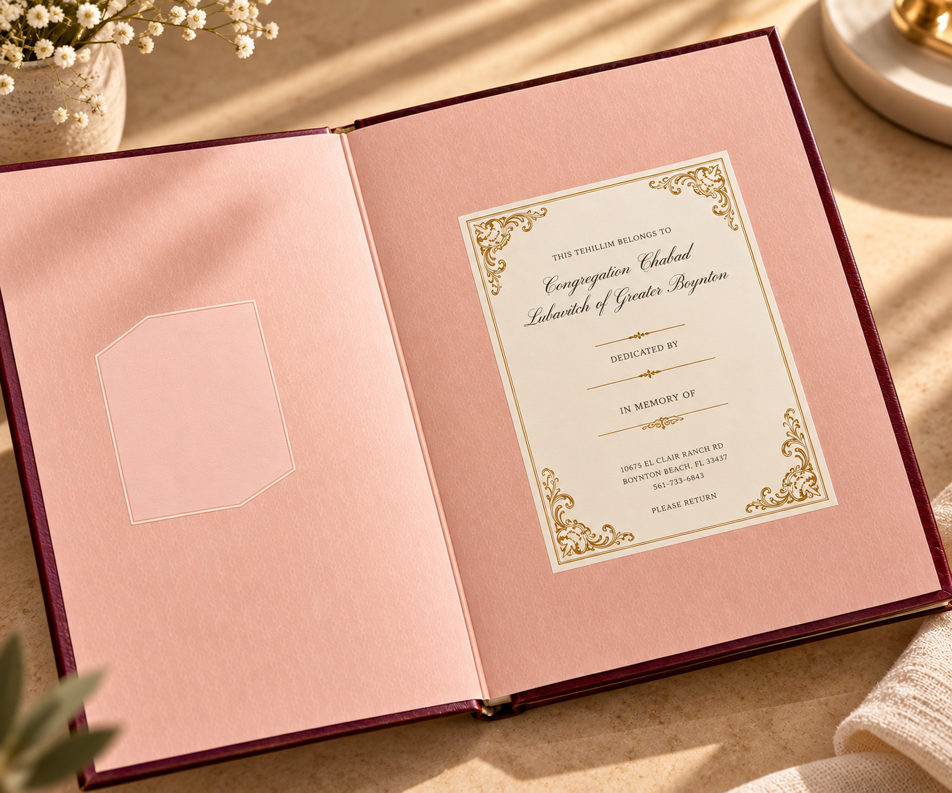 Elegant Tehillim Dedication Book.png