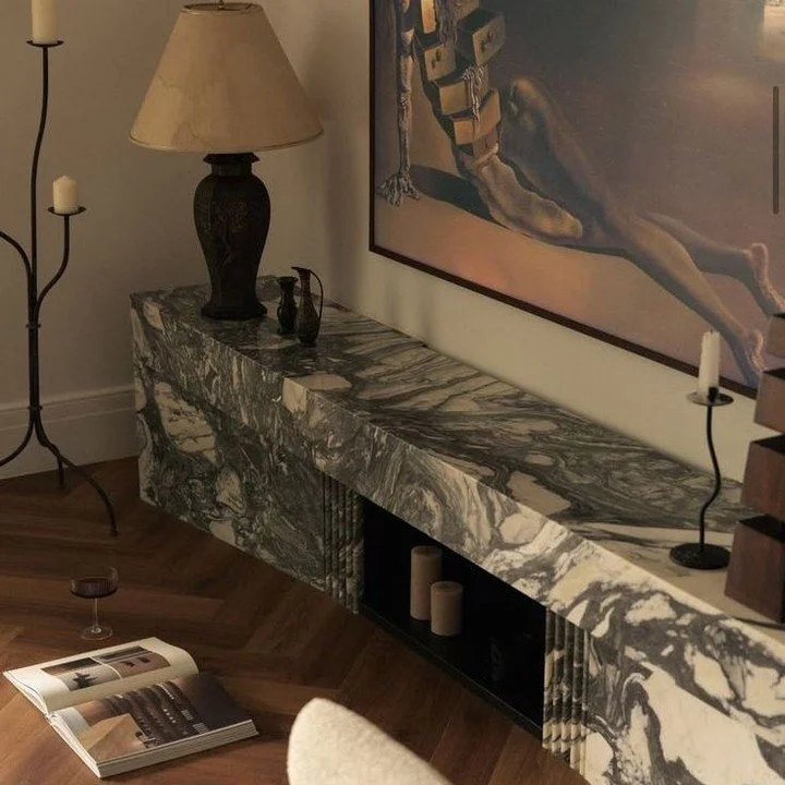 Materiality has the power to shape the entire atmosphere of a home.⁠
⁠
Expressive stone, rich timber and sculptural forms layered with restraint create spaces that feel timeless, grounded and quietly luxurious.⁠
⁠
One for the inspiration folder.⁠
⁠
I