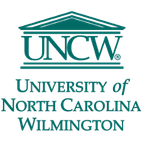 Logo of the University of North Carolina Wilmington, featuring a stylized building with the university's name.