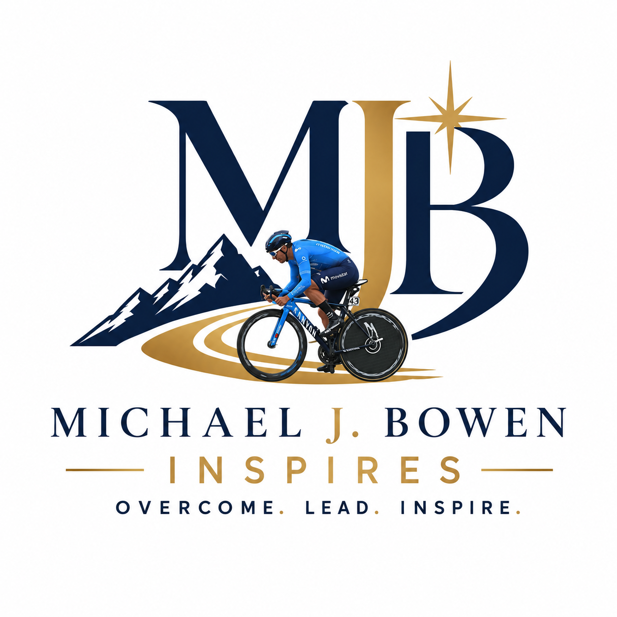 A logo for Michael J. Bowen Inspires