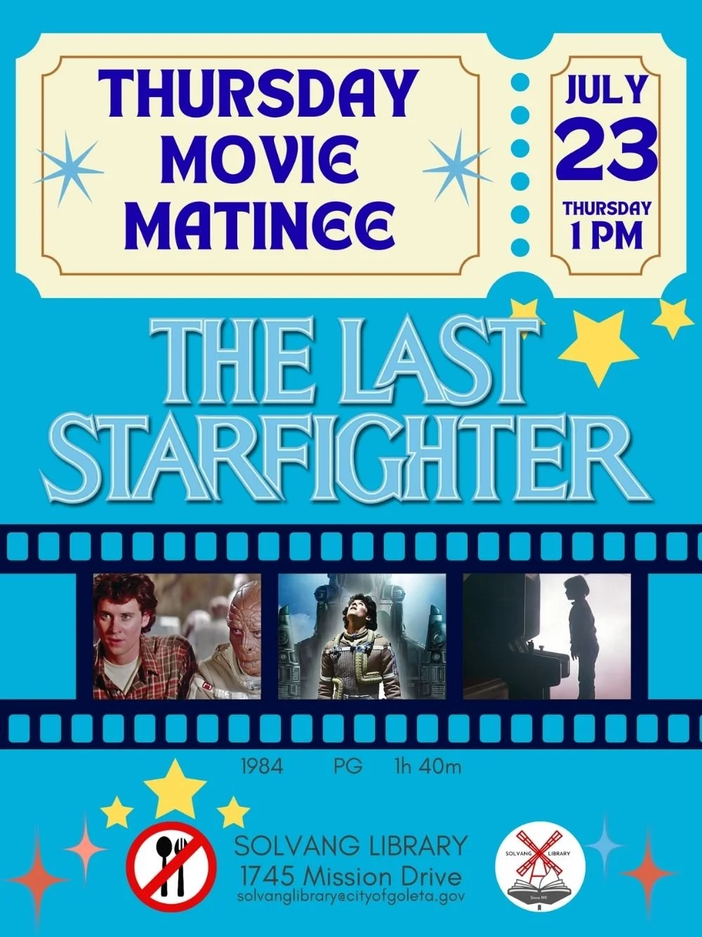 Summer Movie Matinee - The Last Starfighter