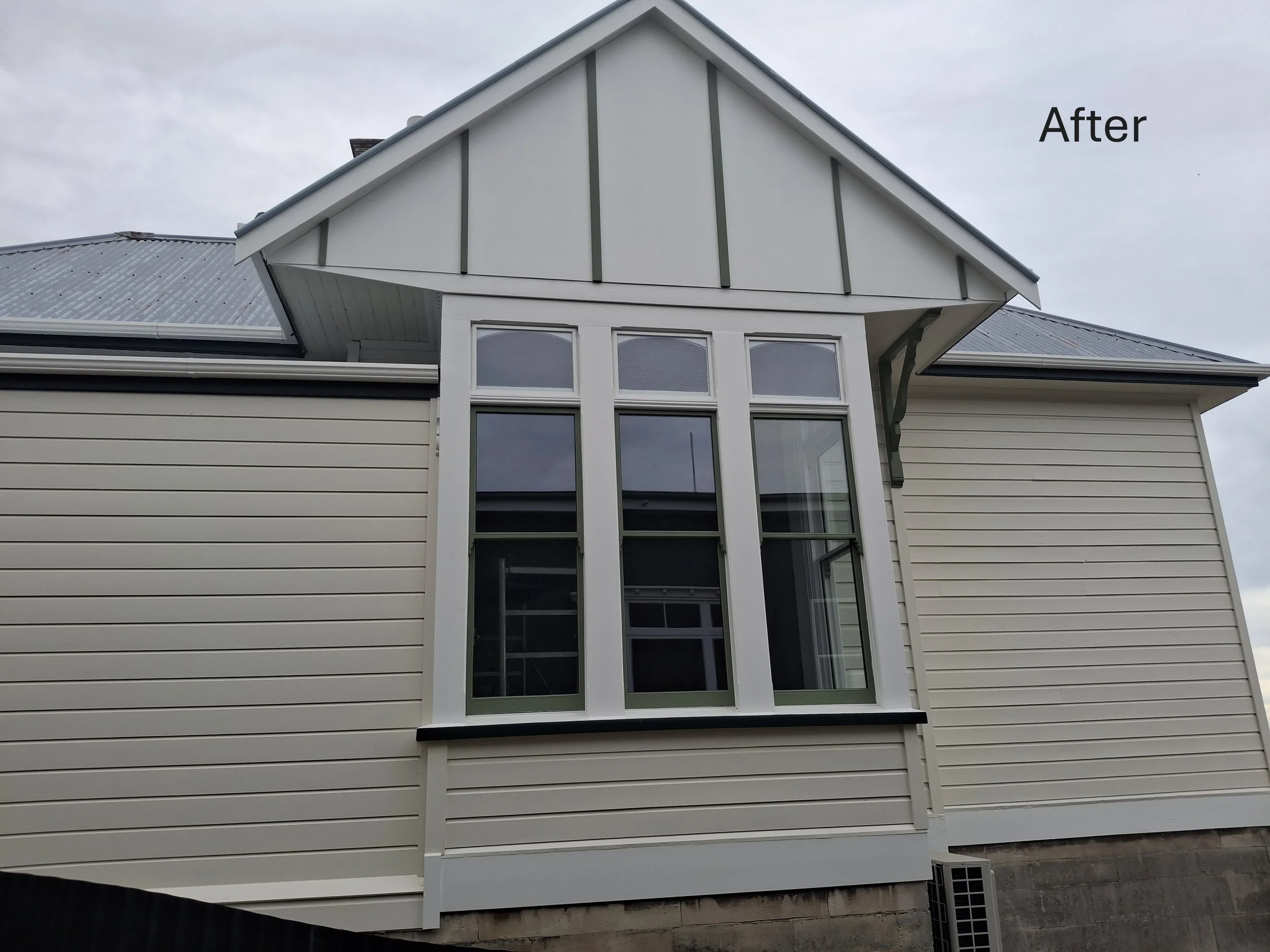 After photo of EVS Clip on Triple glazing and double glaze retro fit . Retro fit double glazing. Warm home. Heritage home. Victorian building.