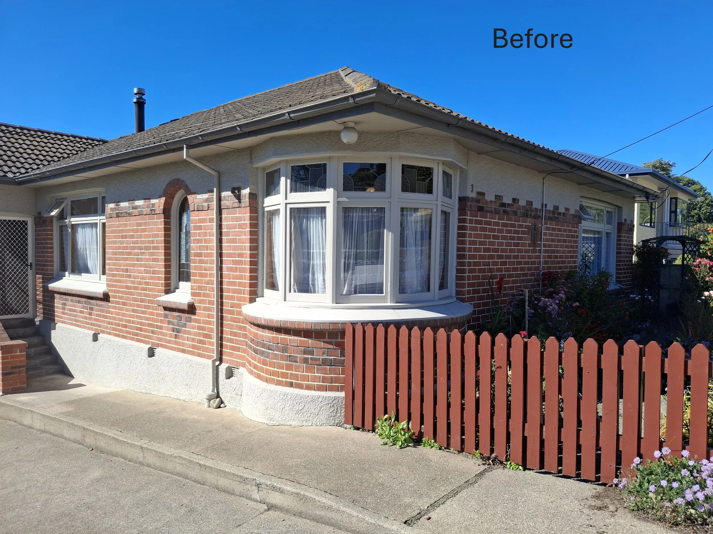 Single glaze house, before picture double glazing