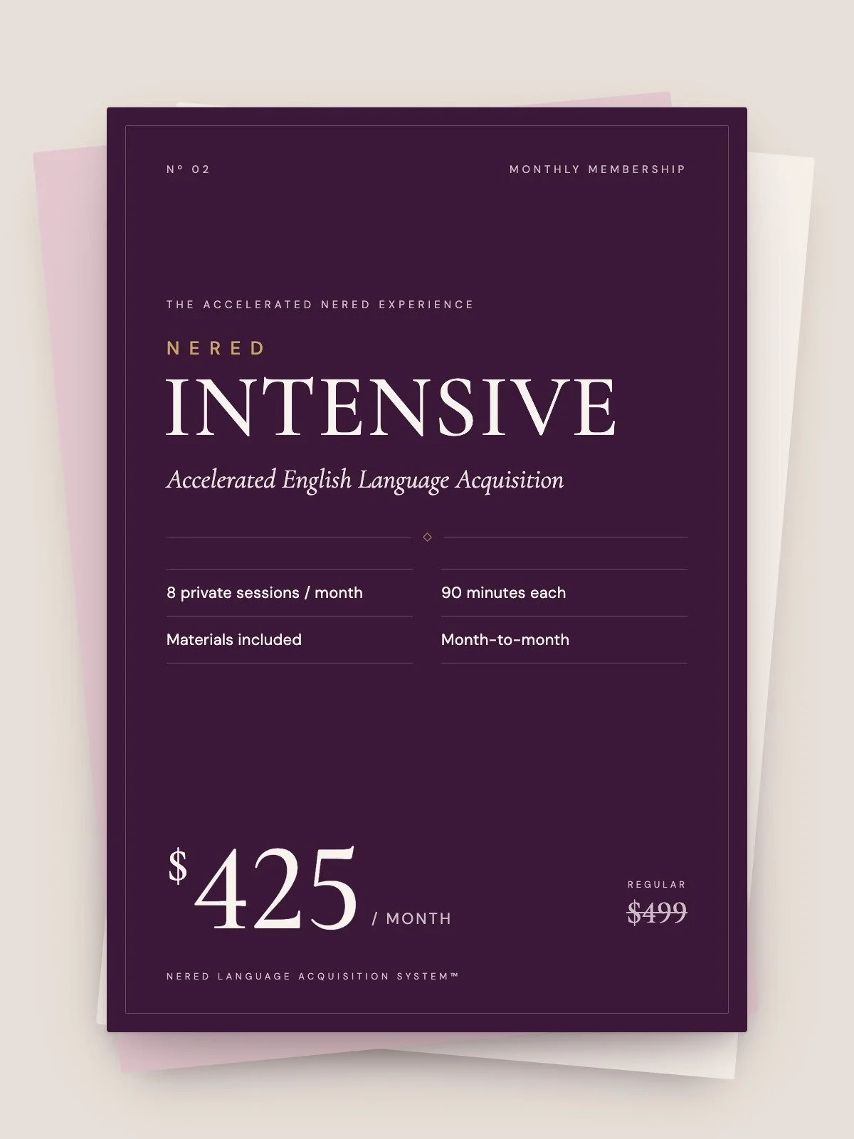 NerEd Intensive