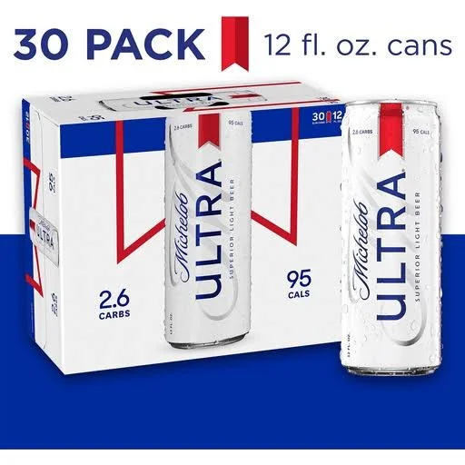 Michelob Ultra 30 pk cans