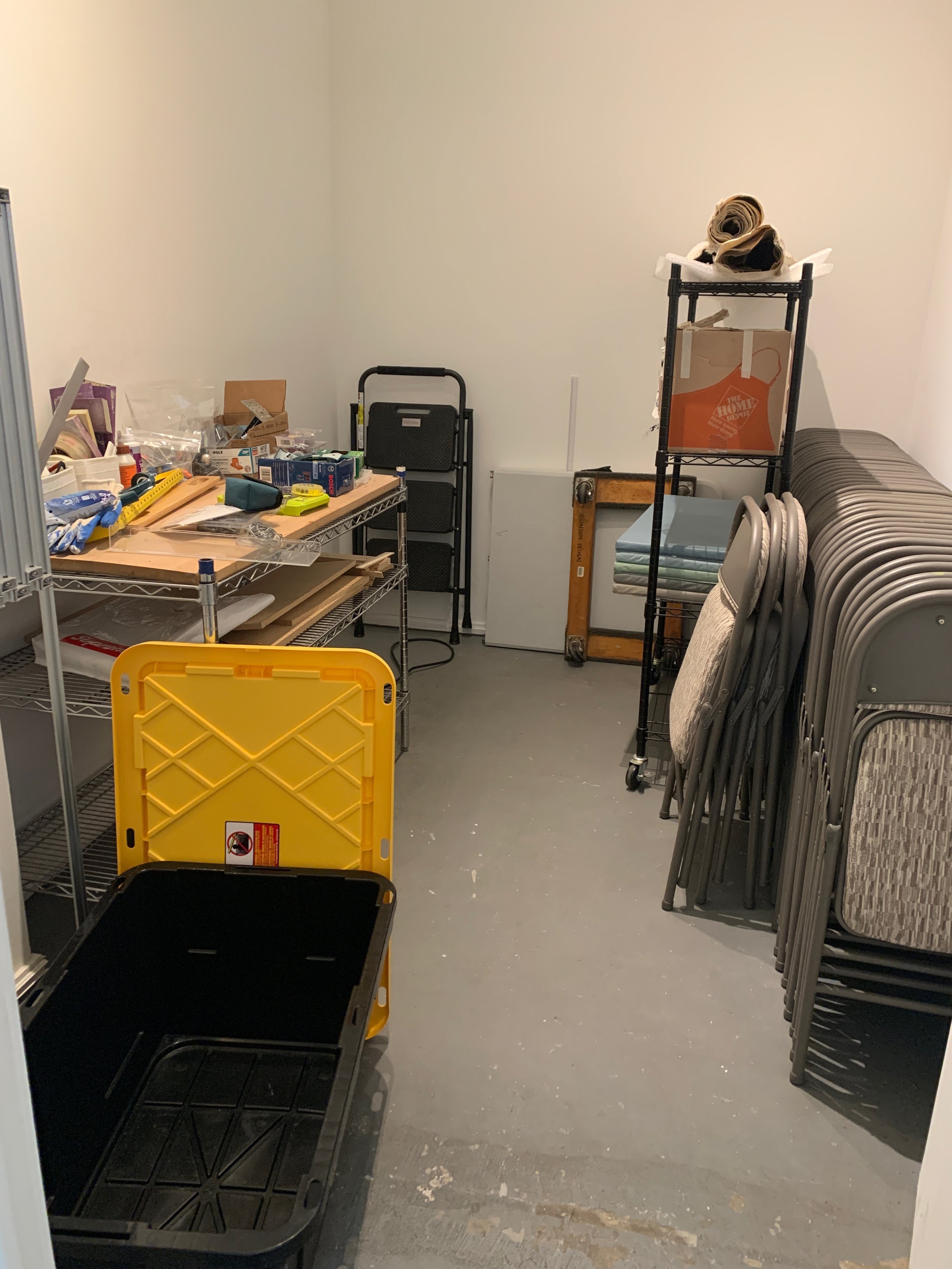 Art Gallery closet - in progress