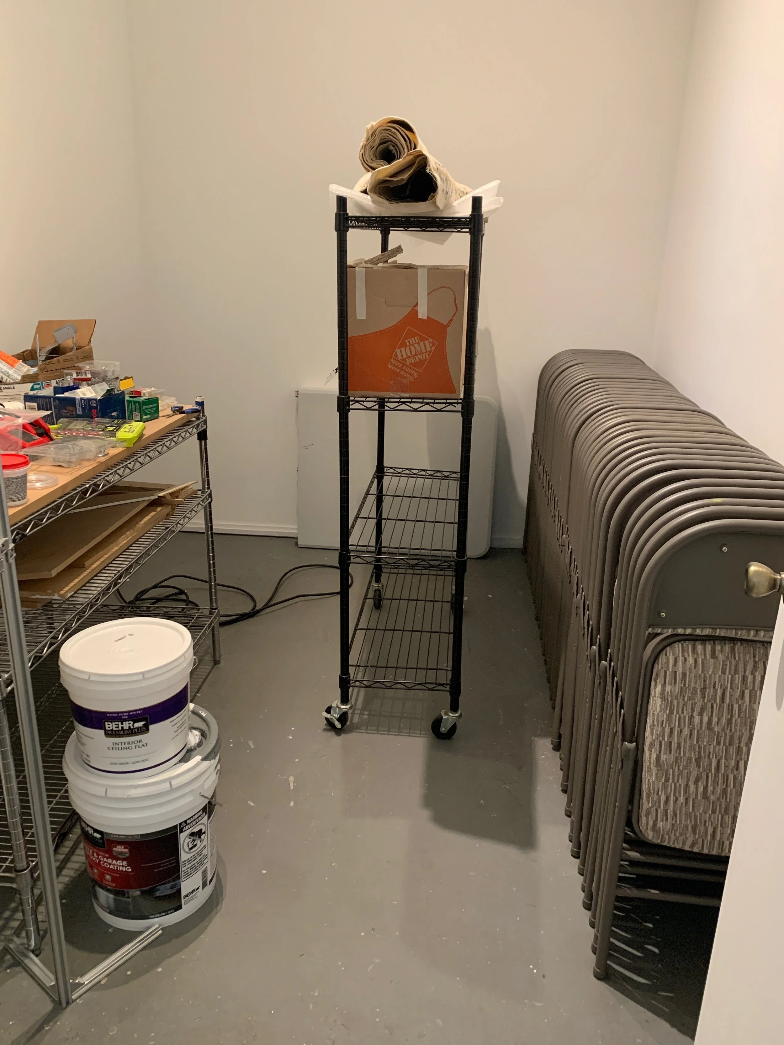 Art Gallery closet - in progress