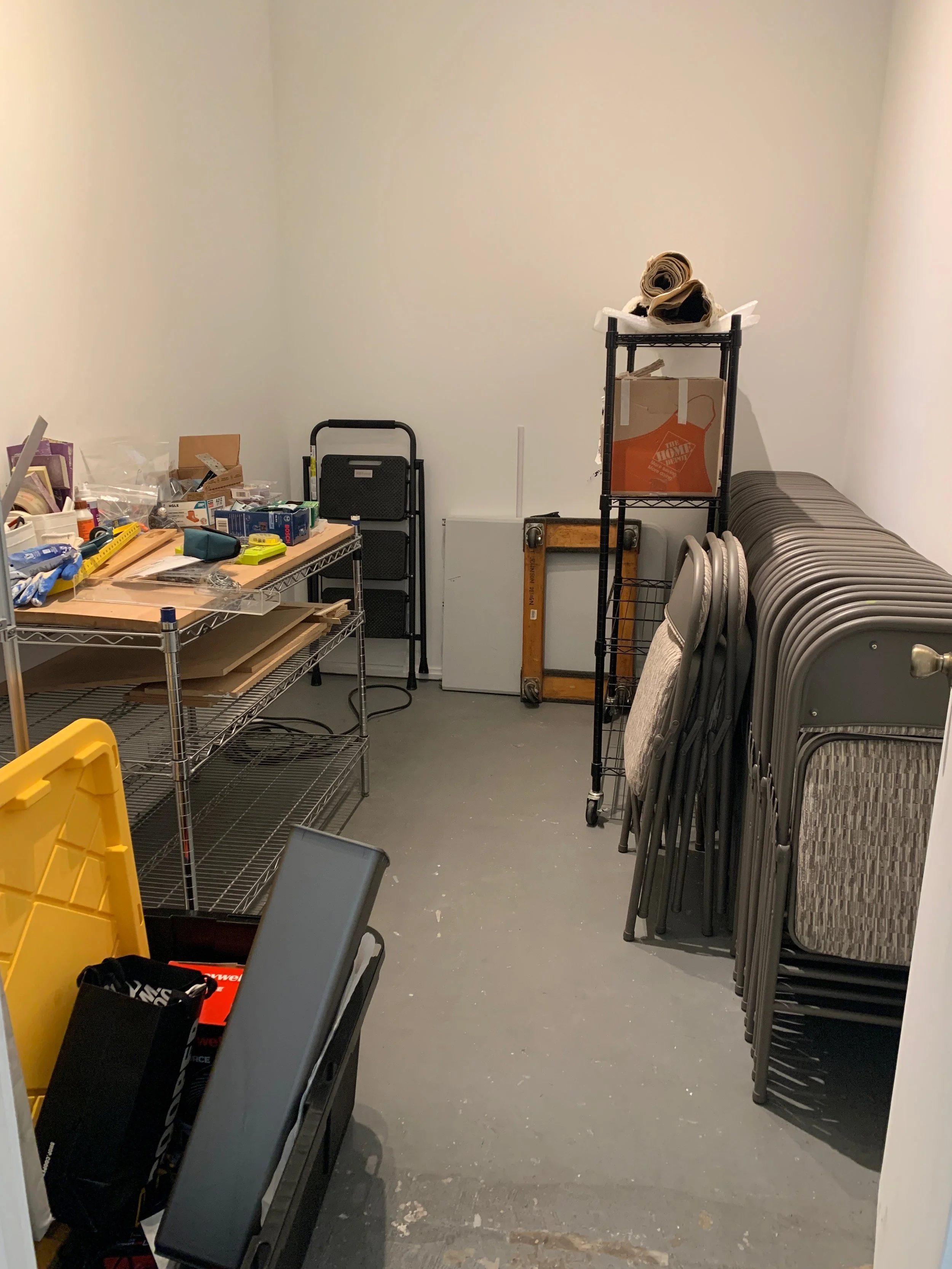 Art Gallery closet - in progress