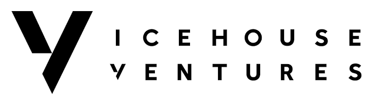 Black V-shaped logo beside the text “ICEHOUSE VENTURES”
