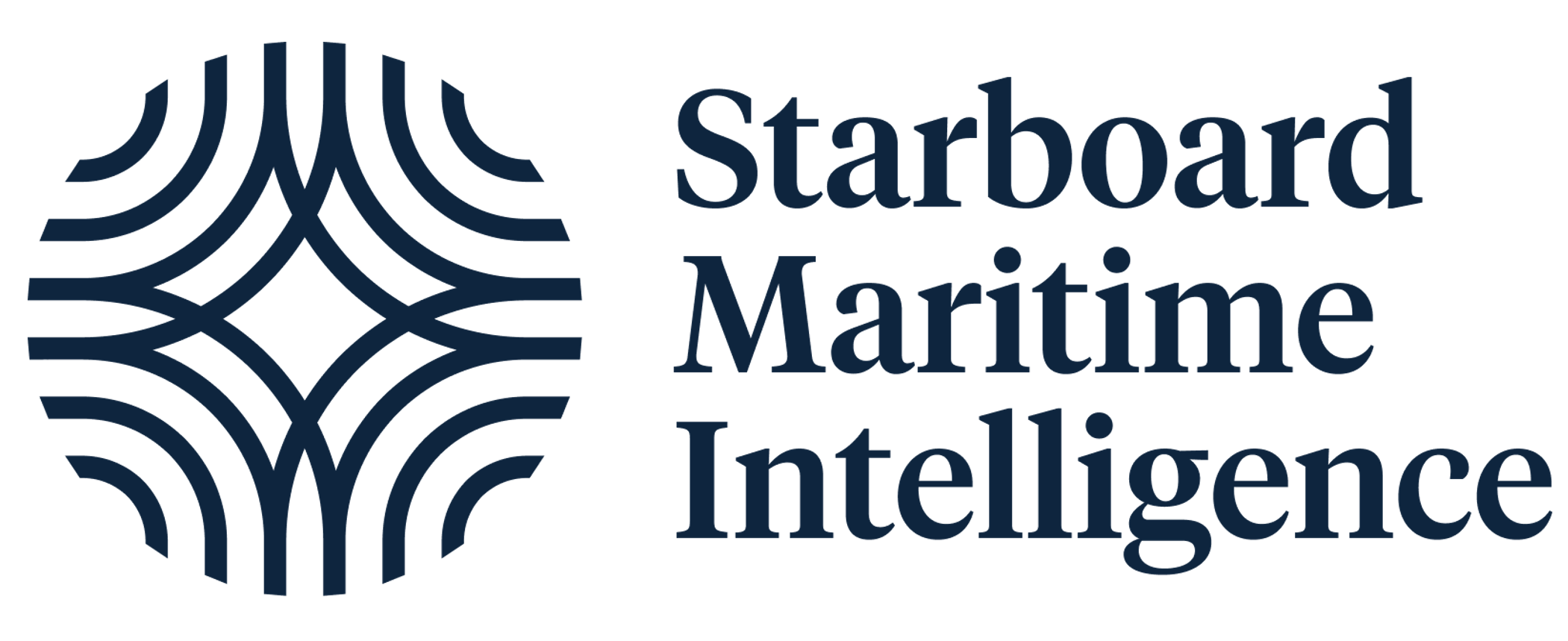 Starboard Maritime Intelligence logo with a navy geometric maritime emblem and company name