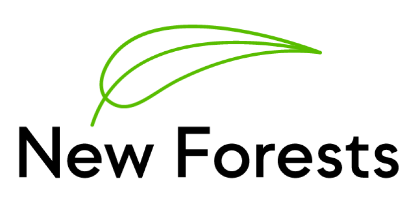 Simple green line drawing of a curved leaf on a black background