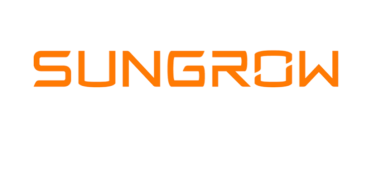 Sungrow logo in orange on a white background