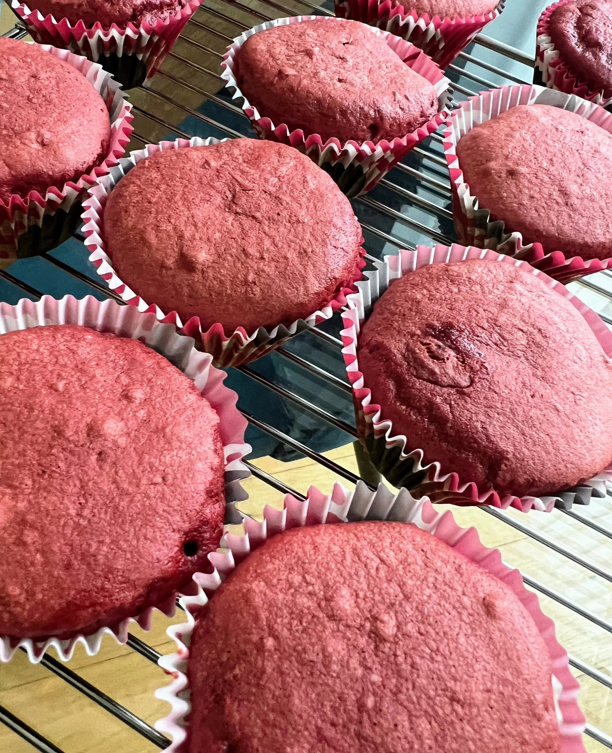 Freshly Baked Gluten-Free Red Velvet Cupcakes