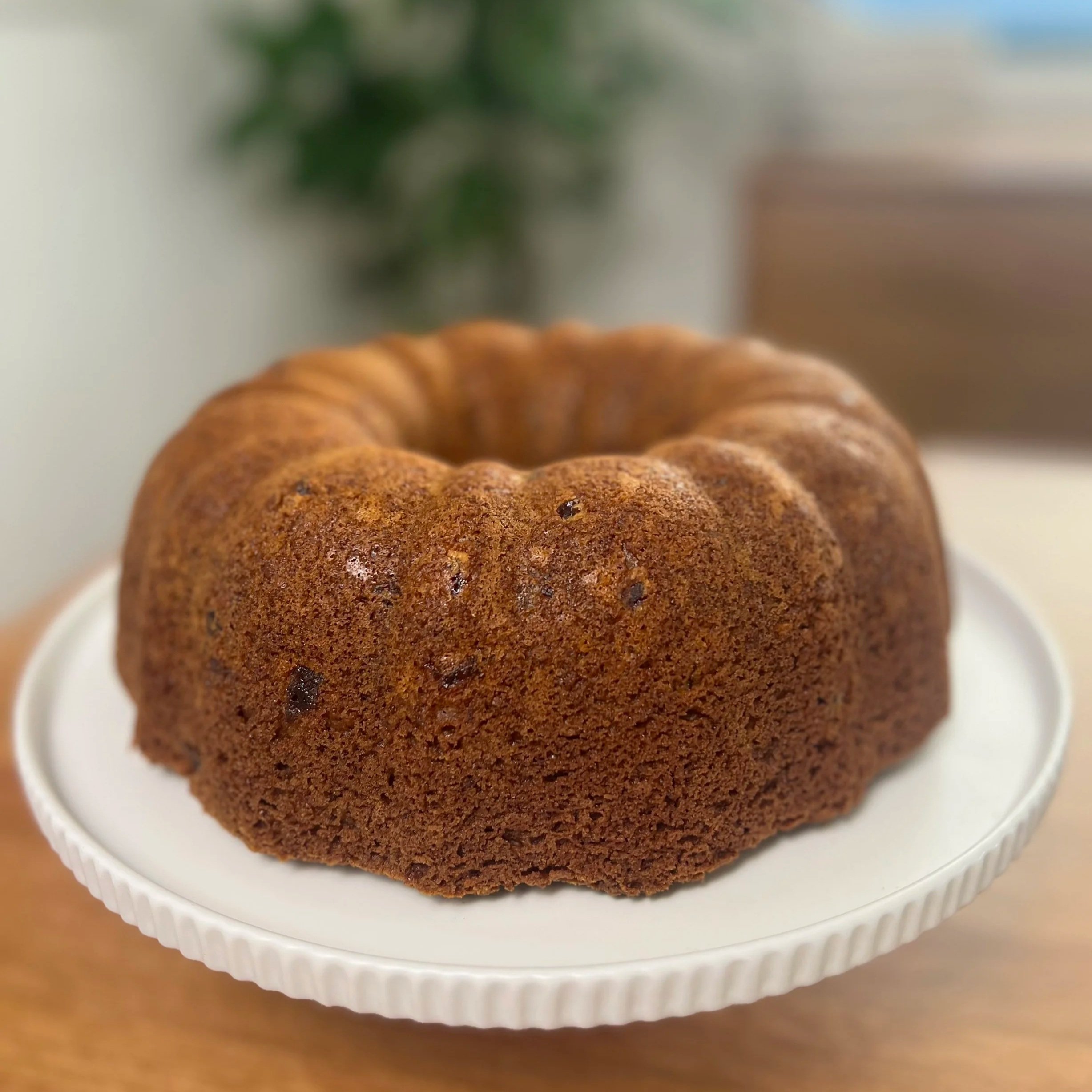 Freshly Baked Gluten-Free Cranberry Almond Bundt Cake