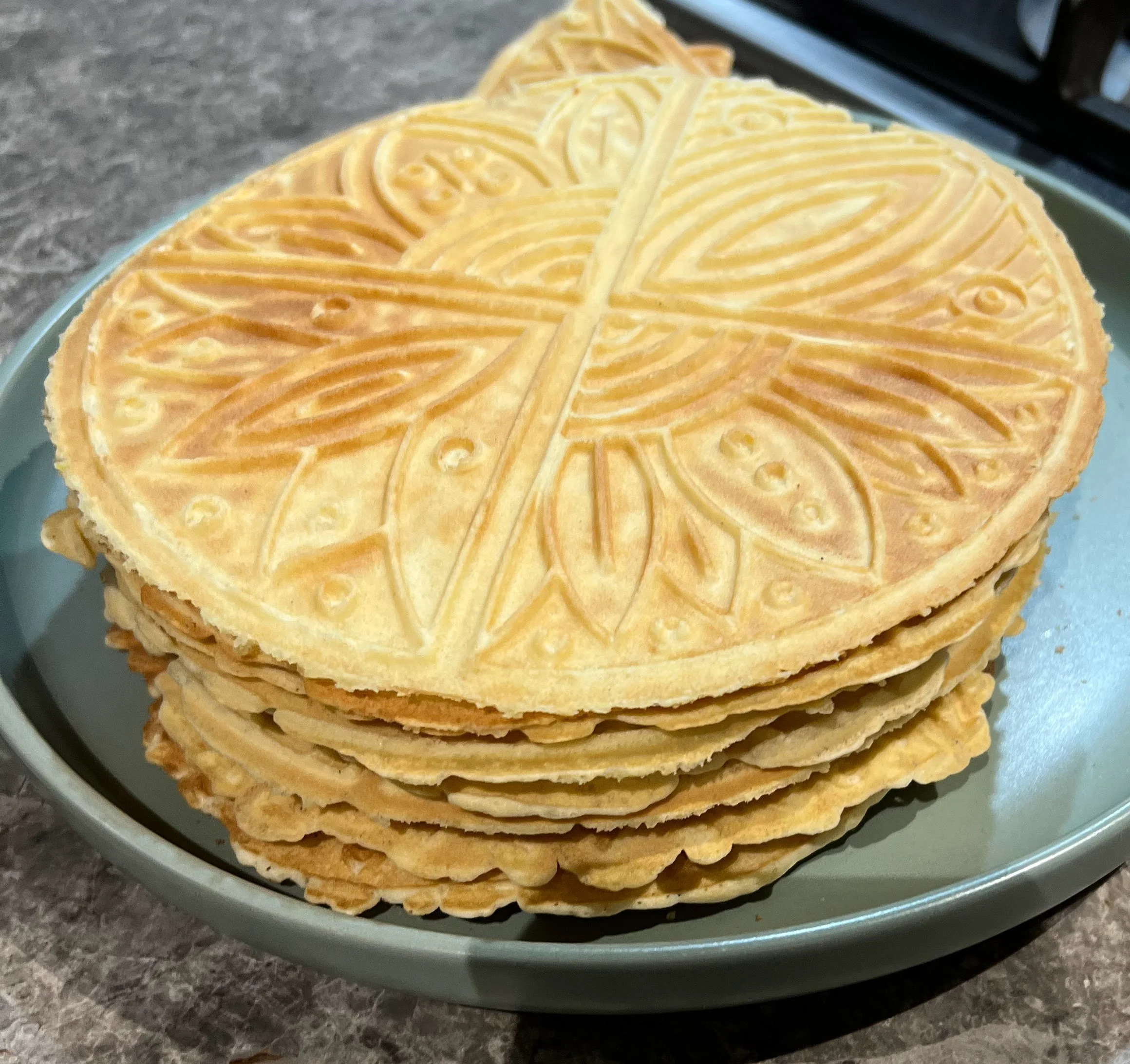 Gluten-Free Pizzelle Stack