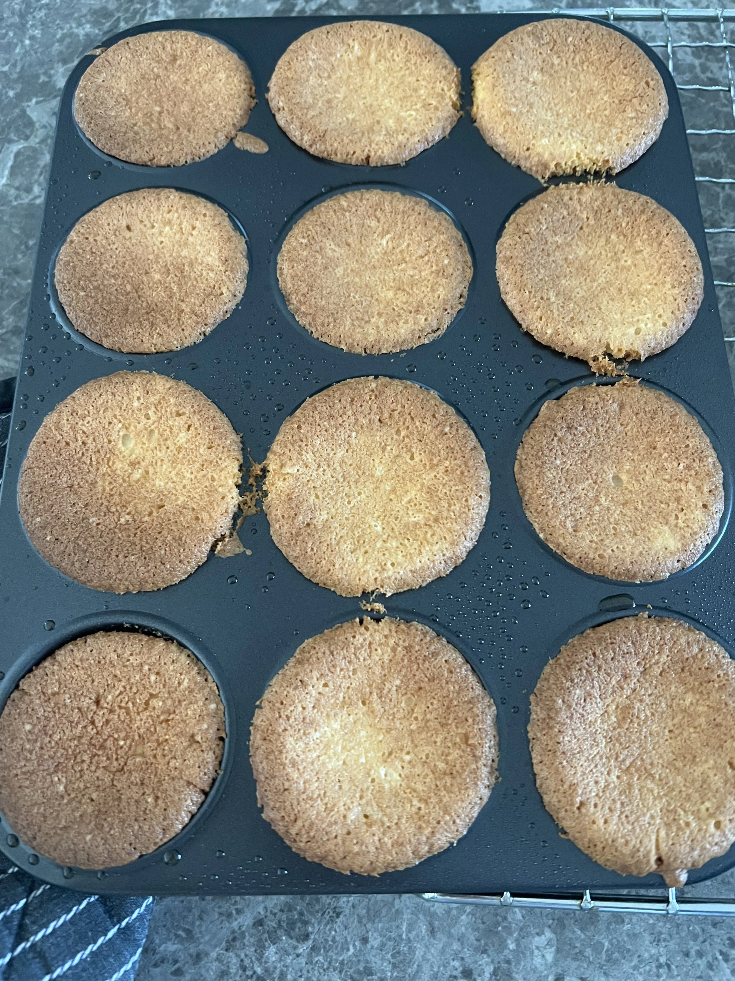 Gluten-Free Vanilla Cupcakes baking