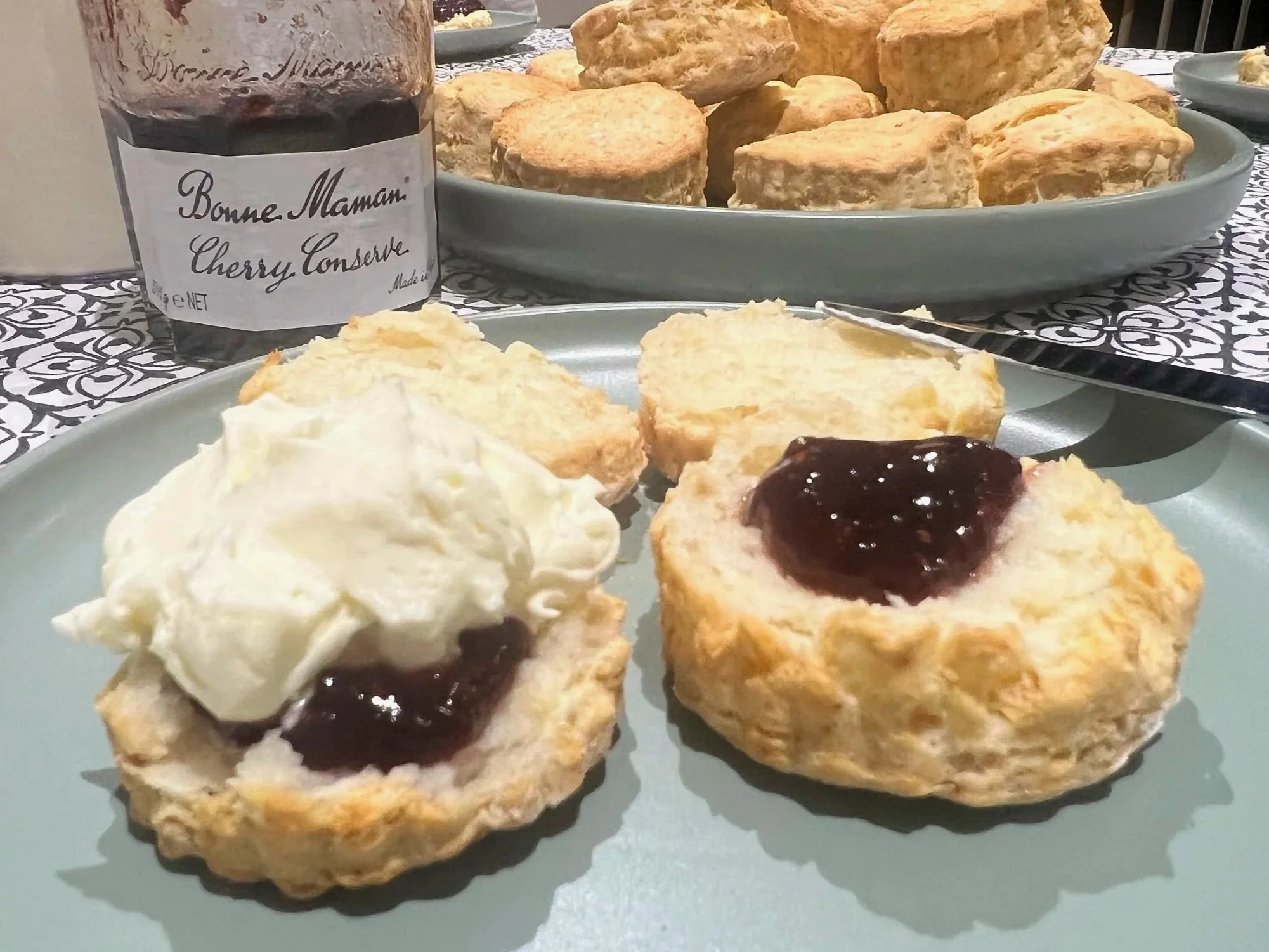 Gluten-Free Scones with Jam and Cream