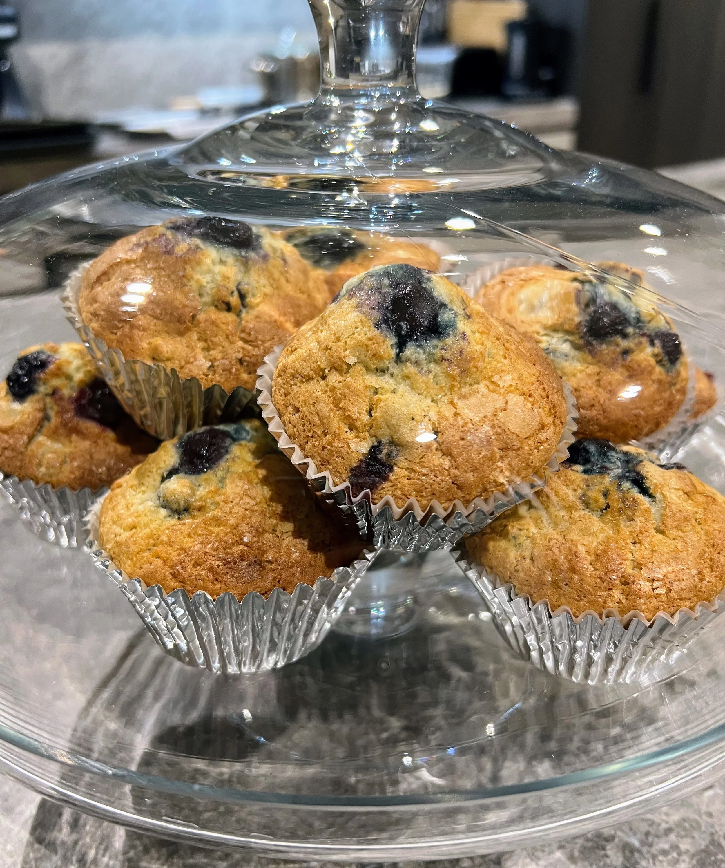 Gluten-Free Blueberry Muffin stack