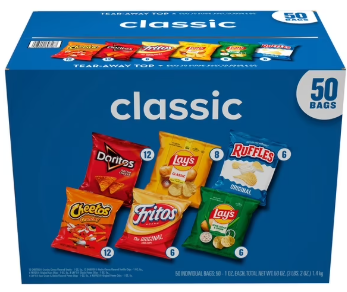 Frito-Lay Classic Mix Variety Pack Chips, 50 pk.