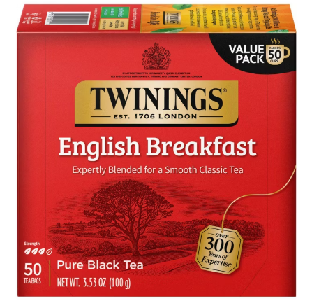 Twinigs English Breakfast Tea 50 ct.