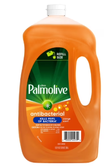 Palmolive Antibacterial Dishwashing Liquid Dish Soap, Orange 102 fl.oz.