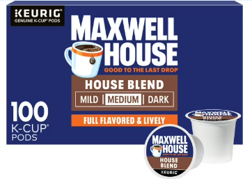 Maxwell House House Blend Medium K-Cup Coffee Pods 100 ct.
