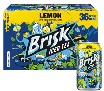 Lipton Brisk Lemon Iced Tea 12 fl. oz., 36 pk.
