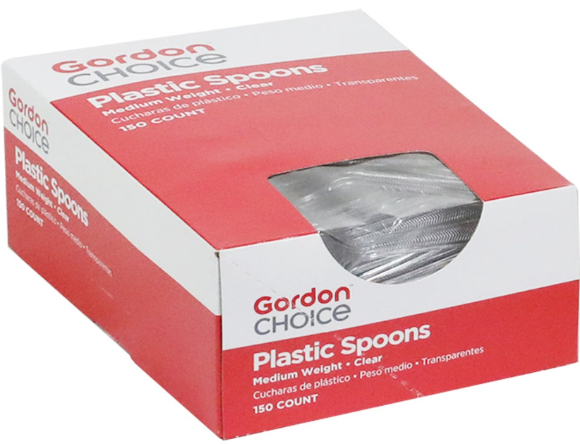Plastic Spoons Clear, 150 ct.