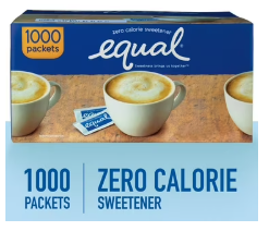 Equal Zero Calorie Sweetener Packets, 1,000 ct.