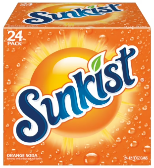 Sunkist Orange Soda 12 fl. oz. cans, 24 pk.